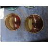 Image 3 : 4 Antique Railway Lamp/Switch Lantern Glass  Lenses - Blue + Red  - No Cracks or noticeable defects