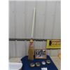 Image 1 : Promo Cast Iron Paperweight from Mi-Cap, 2  Curling Rock Trophies ( St. Vital) + 1 more Paperweight 