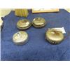 Image 2 : Promo Cast Iron Paperweight from Mi-Cap, 2  Curling Rock Trophies ( St. Vital) + 1 more Paperweight 