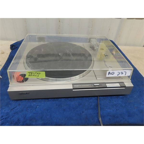 Sony Direct Drive Record Player Turntable-  Model PS-LX210- seller says tests in working order- need