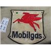 Image 1 : Cast Iron Mobilgas Pegasus Sign- Repainted  9.75" x 9.75"