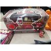 Image 4 : Vintage Toy Lot; 2 Star Wars Puzzles, Ornament,  Sealed DVD Trilogy, Action Figure, M&M Fire Truck, 