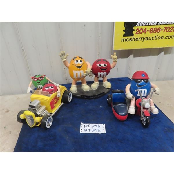 3 M&M Figurines