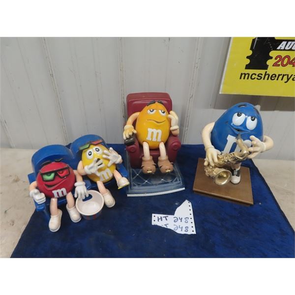 3 M&M Figurines
