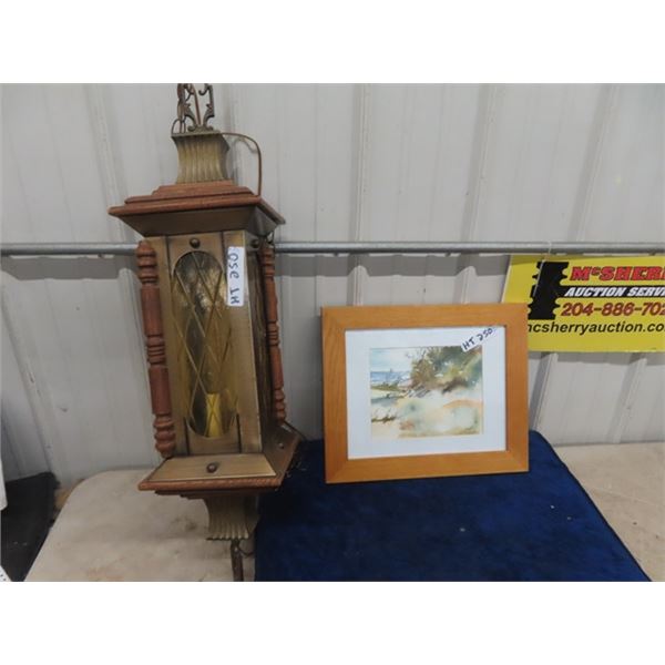 Retro Swag Lamp & Picture