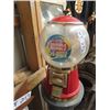 Image 1 : Coin Operated Bubble Gum Machine on Stand  with Key 48" Tall