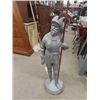 Image 1 : Knight Statue Chalk-wear 46" Tall