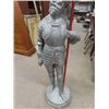 Image 3 : Knight Statue Chalk-wear 46" Tall