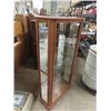 Image 2 : Oak China Cabinet with Light 60" x 29" x 11"