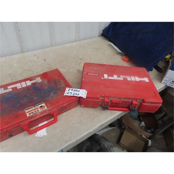 2 Hilti Cement Drive Nailer;1) DX400B, 1) DX100L