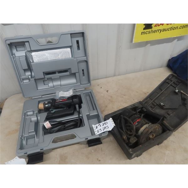 2 Power Tools with Cases; 1) Roto Zip Power Saw, 1) B+D Router