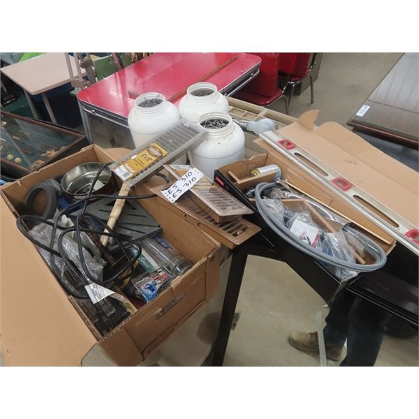 New Nails, Level, Plumbing + Electrical Supplies