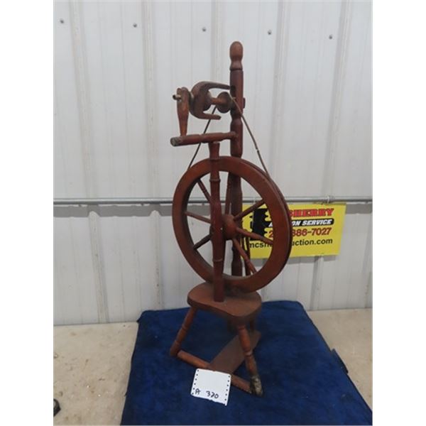 Spinning Wheel 37  Tall - Wheel 15.5   Across