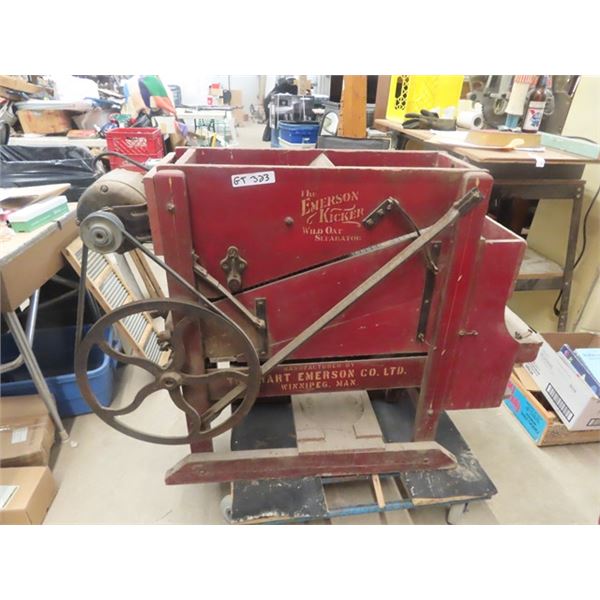 The Hart Emerson Model 32 Wild Oat Seperator with Extra Screens