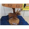 Image 2 : Wooden Carved Moose Lamp by Aundre Dube