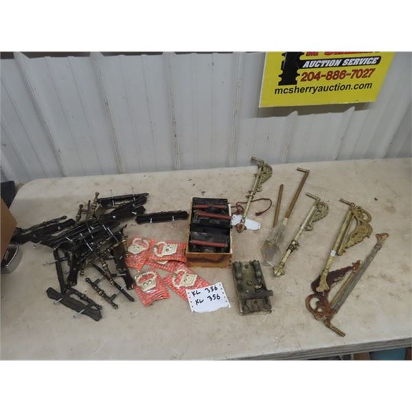 Old Electrical Switch, Ornate Curtain Hangers & Furniture/Cupboard Pulls