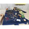 Image 1 : Hair Curling Iron, Scissors, Various Tins, Jars plus more