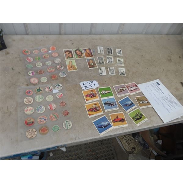 11 BA Collector Cards, Milk Caps & Variety of other Collectible Cards