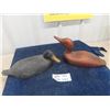 Image 1 : 2 Wooden Carved Duck Decoys