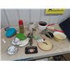 Image 1 : Enamel Wares, Thermos, Pots, Tuscan Tea Cup + Saucer plus more