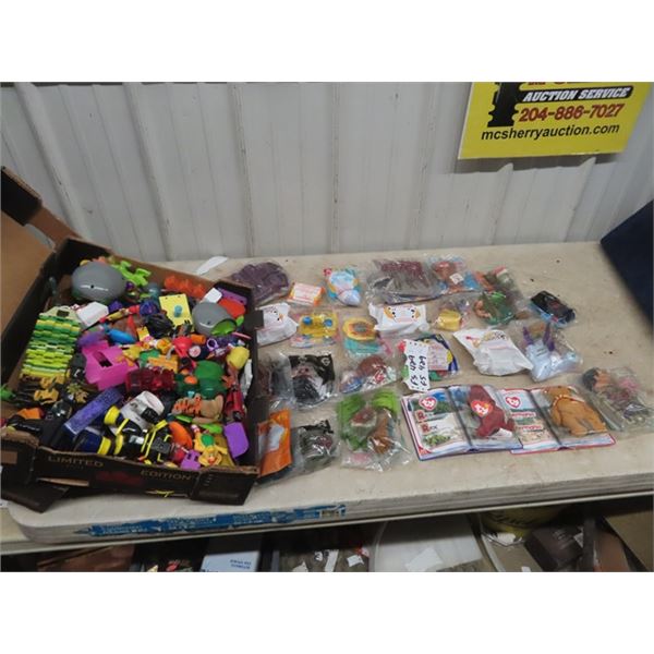 Various Toys- Minky & McDonald's