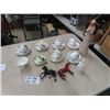 Image 4 : China Tea Cup + Saucers- Foley,Colclough  Horse Ornaments