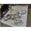Image 1 : Anniversary Clock, Silver Trays + Serving Plates,  Gravy Boat,  Letter Opener