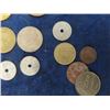 Image 5 : 15 Foreign Coin or Token & 2 Foreign Curreency  Bills