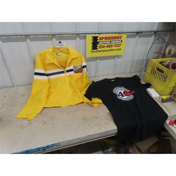 Ski-Doo Blizzard Wind Breaker Jacket Sz Med-  Never Worn & XL Southern Motors T-Shirt
