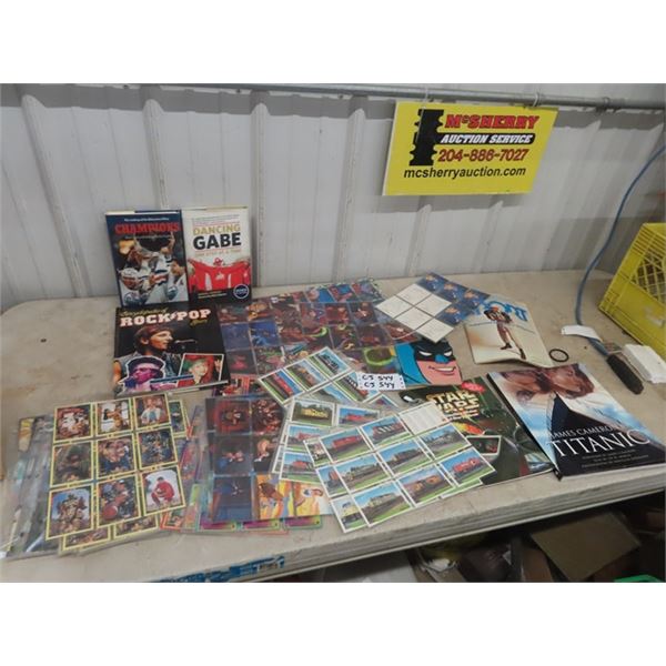 Collector Cards; Disney, Power Rangers, Hockey,  Movies, Music, Books plus others, & Vintage Model C