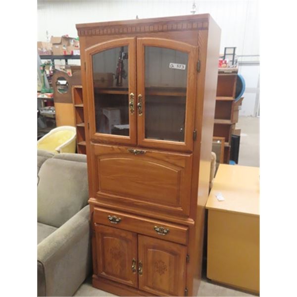 Oak Cabinet 76" x 31" 19"