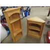 Image 1 : 2 Corner Shelves; 1) 46" x 21"x11.5 , 1) 30" x 25x  14"