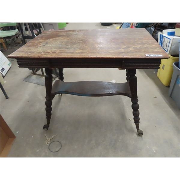 Oak Chip + Dale Parlor Table with Drawer