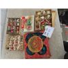 Image 1 : Vintage Christmas Ornaments & Lights with Packages