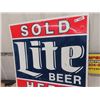 Image 3 : Metal Miller Beer Sign 36" x 36"