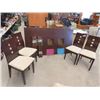 Image 1 : (cf) Dining Room Table 39" x 71" & 4 Chairs