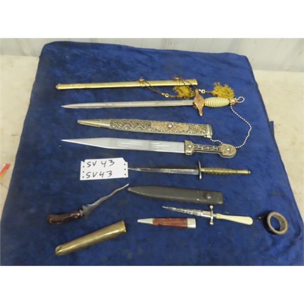 5 Cerimonial Swords / Decorative Blades