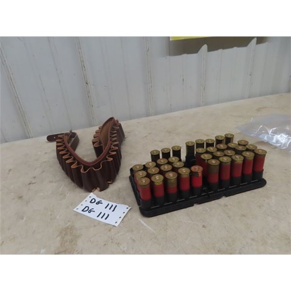 (DG) 12 Gauge Ammo 36 Rounds & Ammo Belt WE DO NOT SHIP AMMO - MUST HAVE PAL TO PURCHASE