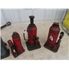 Image 2 : 5 Hydraulic Jacks & Truck Tire Wrench
