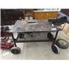 Image 1 : Steel Shop Portable Table with Vice 28"x46"x29"