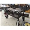 Image 2 : Steel Shop Portable Table with Vice 28"x46"x29"