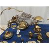 Image 2 : 24 Brass Ornaments + Displays & Movement Mantle  Clock