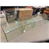 Image 1 : 3 PC Glass COffe Table & 2 End Tables