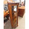 Image 3 : (ww) Tiger Oak Curved Glass China Cabinet 60"' x 41" X 15"