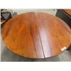 Image 2 : (ww) Tiger Oak Round Table 54" Across plus 3 Leaves Totalling 33"  & 8 Chairs - Not the Best Conditi