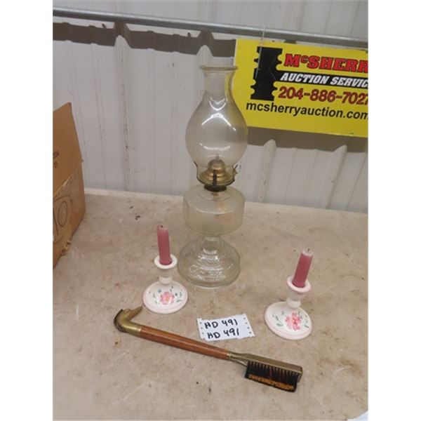 (hd) Coal Oil Lamp, Porcelain Candle Holder plus more