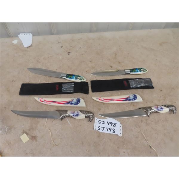 (sj) 4 Decorative Blades; 2) 11.5  long, 2) 13  Long