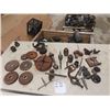 Image 1 : Lathe Accessories; 4 Jaw Chuck, Center Rest, Gears Drill Chucks plus more