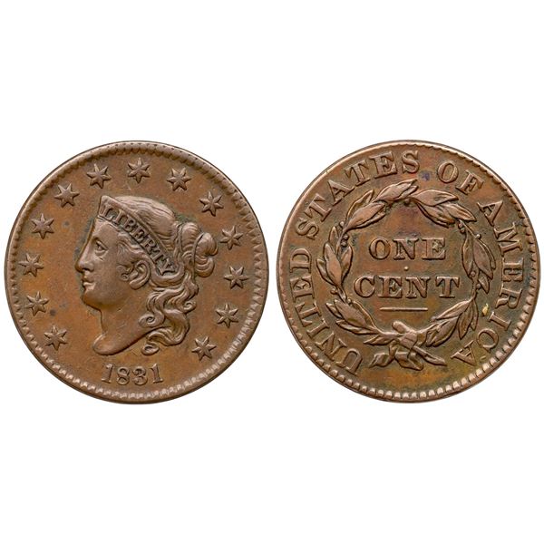 Pair of Cents, 1831 & 1837