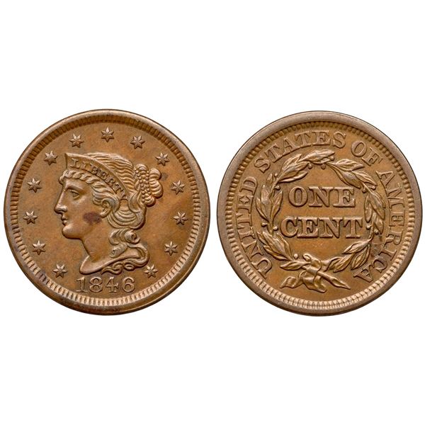 Pair of 1846 Cents